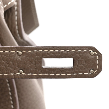 Hermes Taurillon Clemence Jypsiere 28 Etoupe 7 of 12