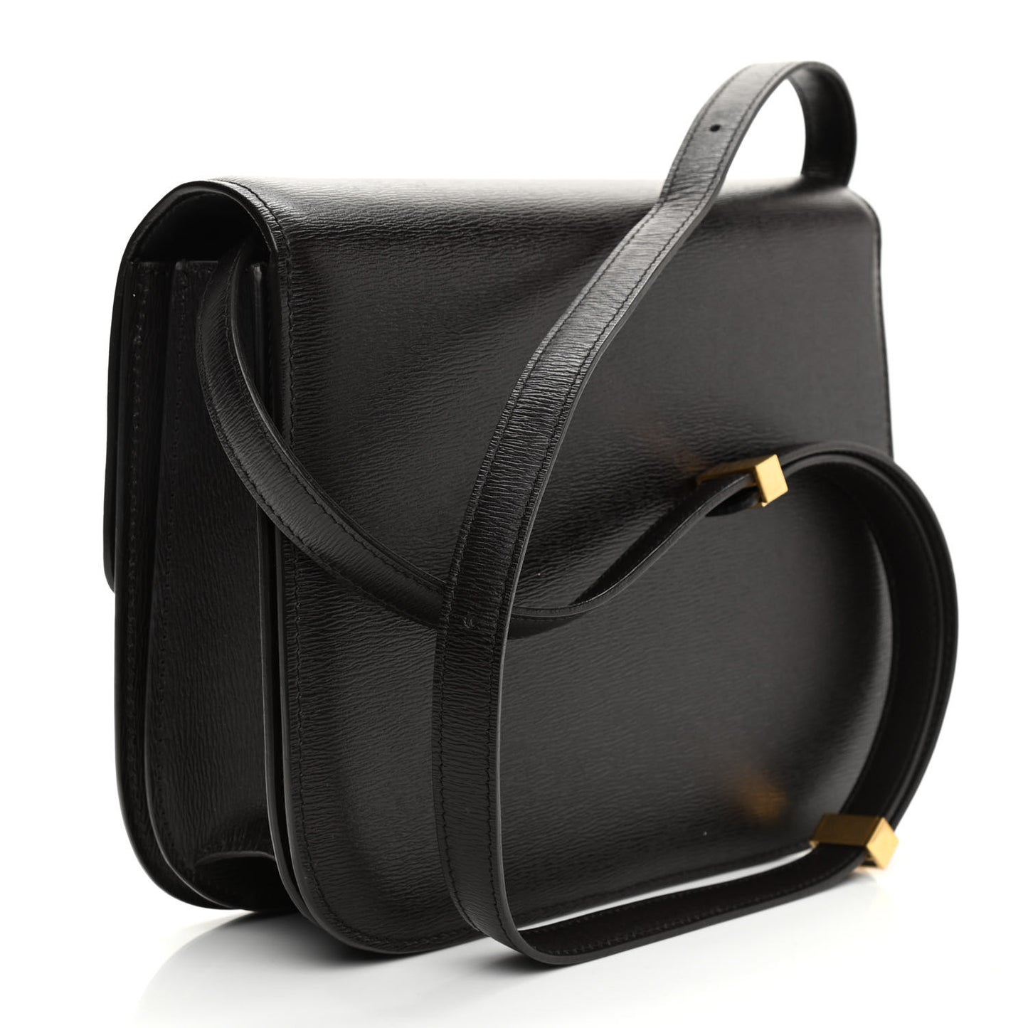 Liege Calfskin Medium Classic Box Flap Bag Espresso