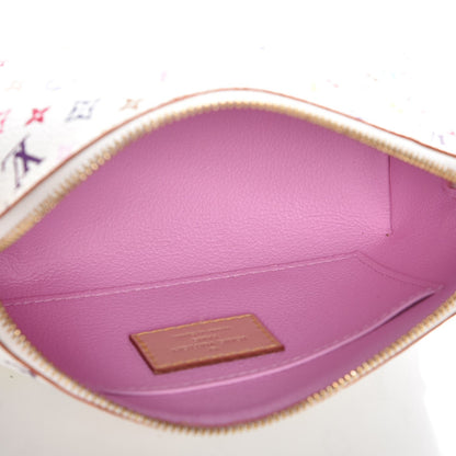 Louis Vuitton Monogram Multicolor Cosmetic Pouch White Litchi 6 of 8