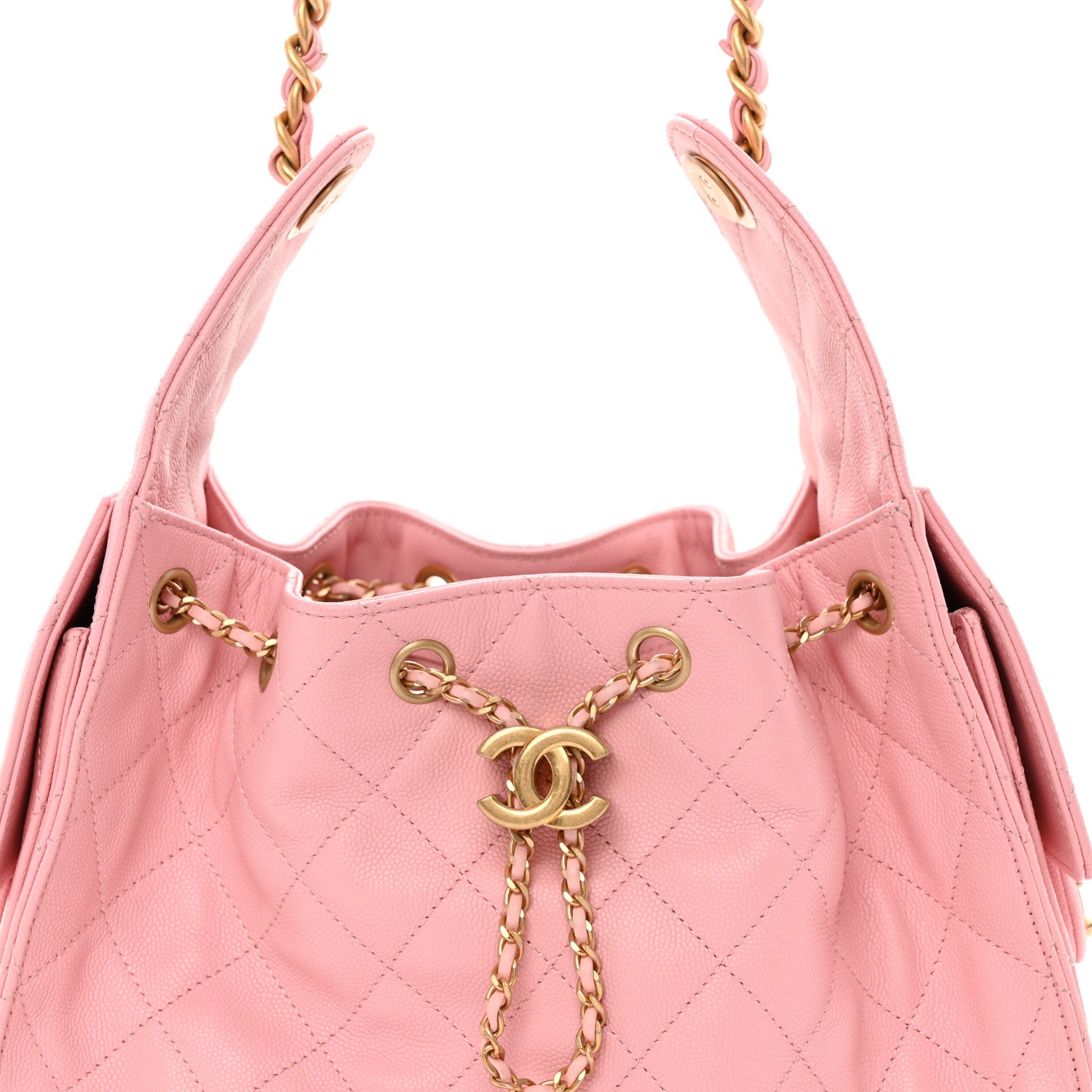 Chanel Caviar Quilted Small Chanel 25 Handbag Light Pink 8 of 10