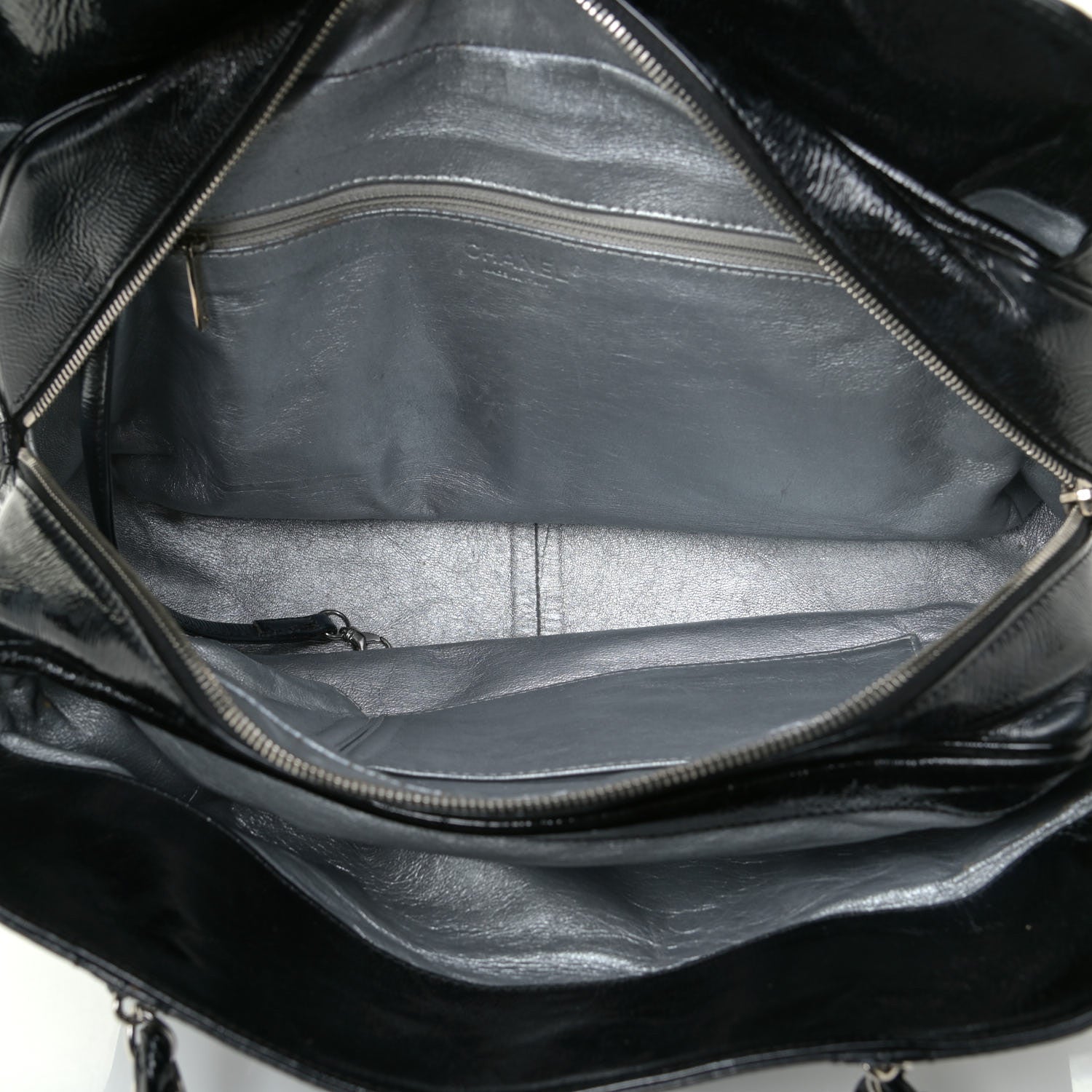 Chanel Patent Calfskin Large Luxe Ligne Tote Black 7 of 22