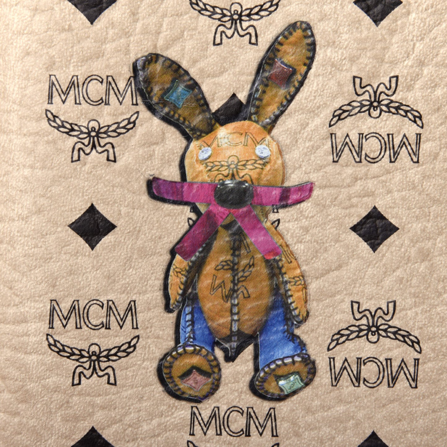 Visetos Rabbit Passport Holder Beige
