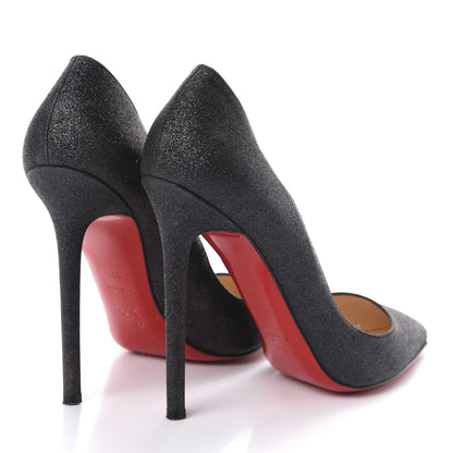 Christian Louboutin Glitter Resille Pigalle Follies 120 Pumps 38.5 Black 4 of 7
