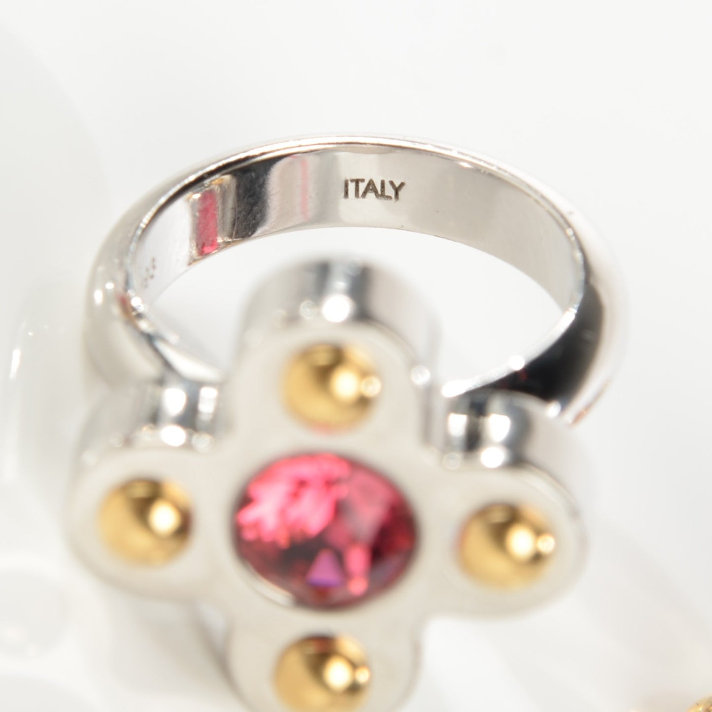 Crystal Love Letters Timeless Ring Set Silver S 5.5