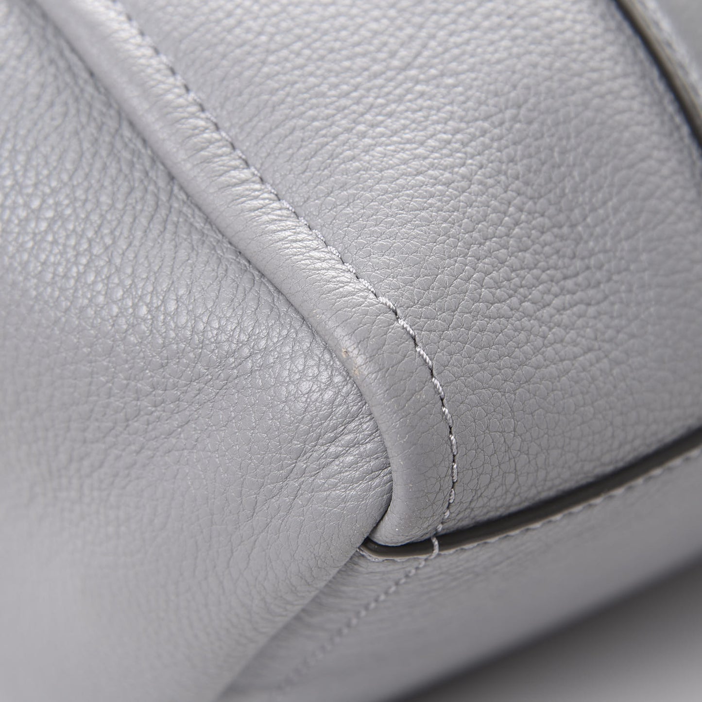 Grained Calfskin The Tag Tote Grey