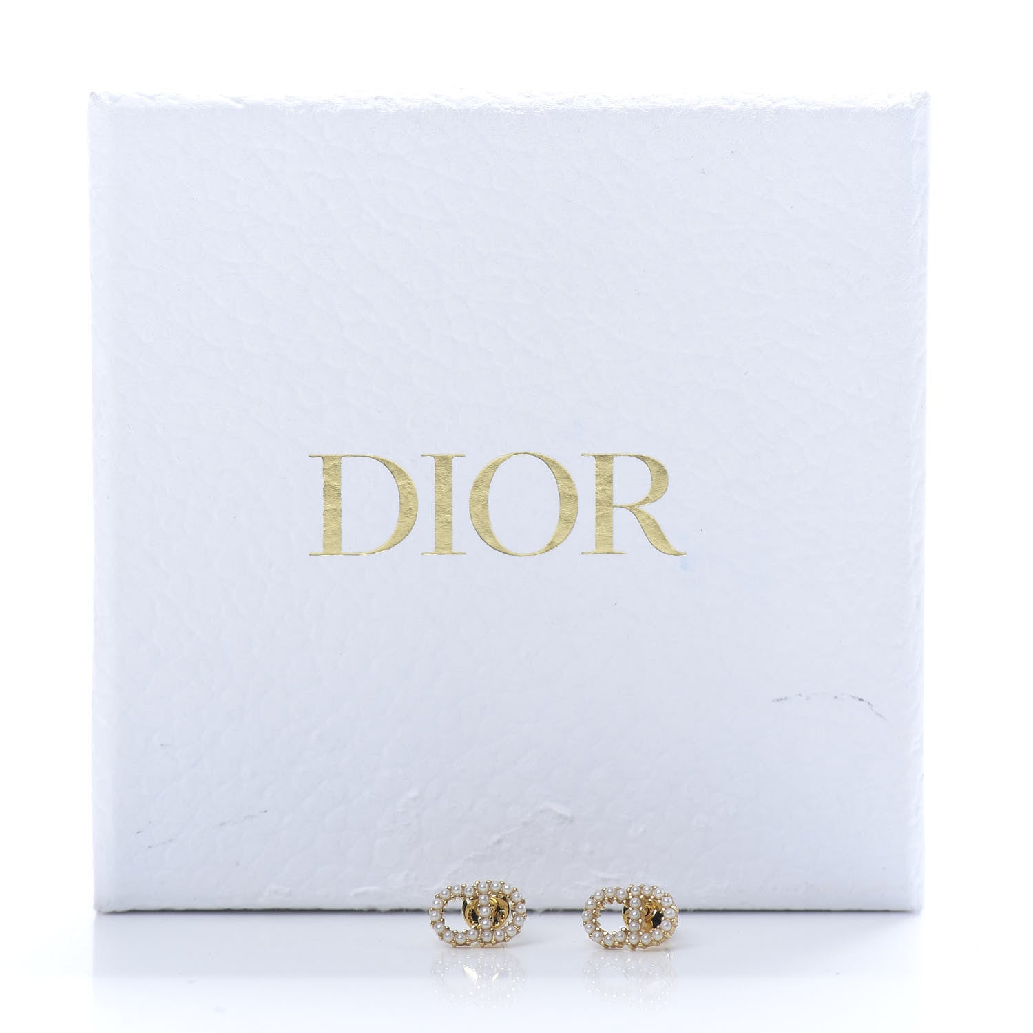 Christian Dior Pearl Clair D Lune Earrings Gold 4 of 4