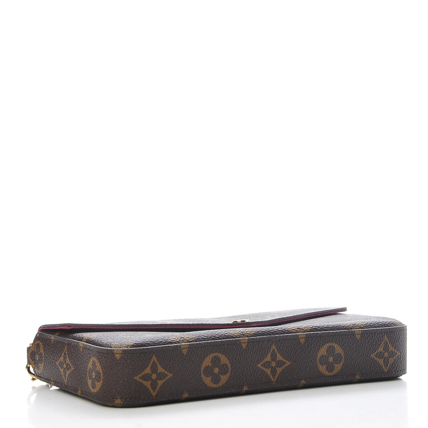 Monogram Pochette Felicie Chain Wallet Fuchsia
