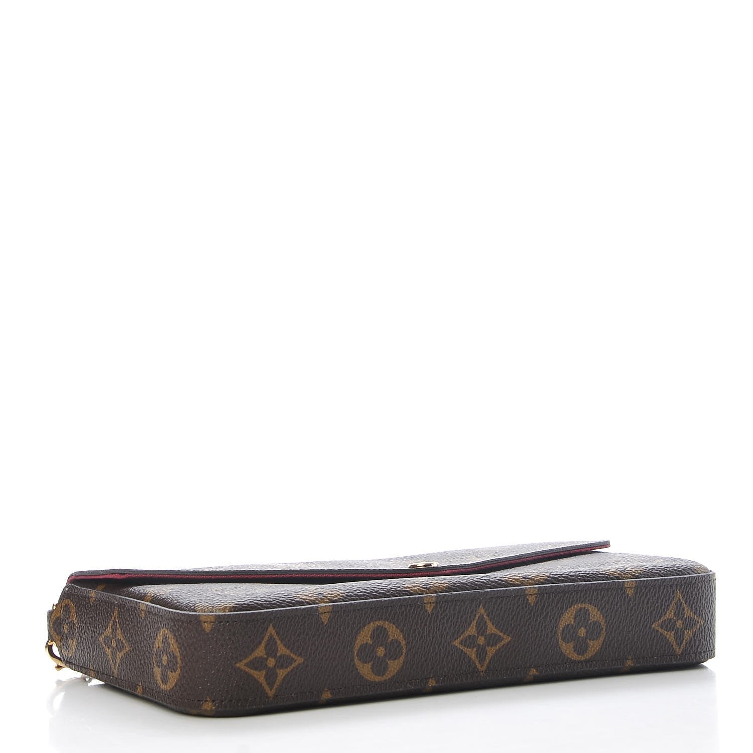 Louis Vuitton Monogram Pochette Felicie Chain Wallet Fuchsia 4 of 13