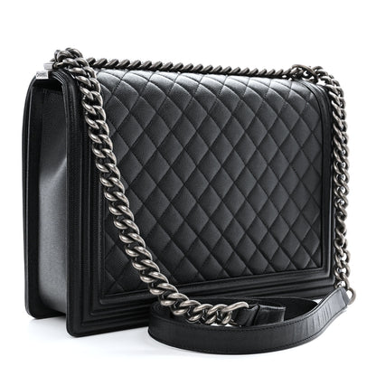 Chanel Caviar Quilted Large Boy Flap Black 3 of 10