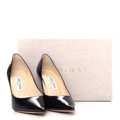 Jimmy Choo Patent Agnes 85 Pumps 38 Black 10 of 10