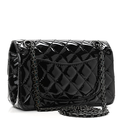 Chanel Patent Calfskin Quilted 2.55 Reissue Mini Flap So Black 3 of 11