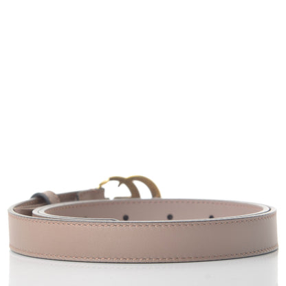 Gucci Calfskin Double G 20mm Belt 80 32 Porcelain Rose 3 of 7