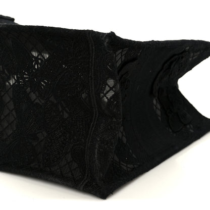Christian Dior Embroidered 3D Macrame D-Lace Butterfly Medium Book Tote Black Multicolor 10 of 10