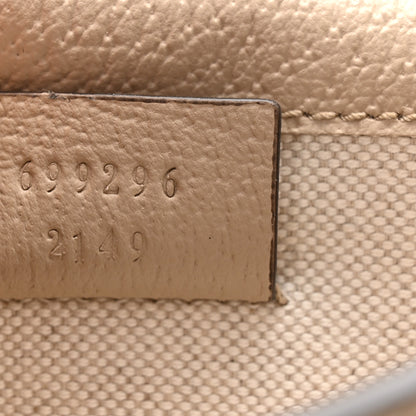 Gucci GG Supreme Monogram Textured Dollar Calfskin Mini Horsebit 1955 Shoulder Bag Beige Mystic White Oatmeal 7 of 11