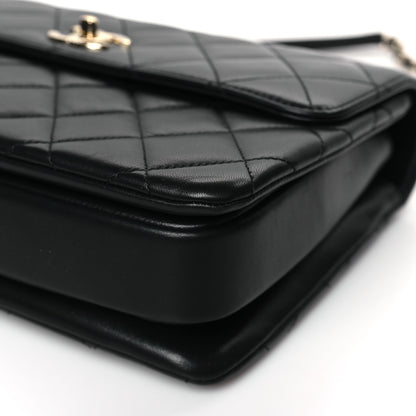 Chanel Lambskin Quilted Medium Trendy CC Flap Dual Handle Bag Black 9 of 10