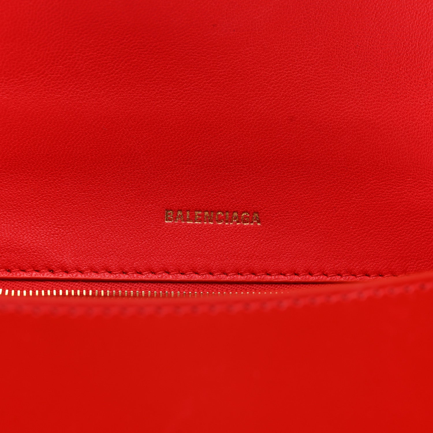 Balenciaga Shiny Box Calfskin Small Hourglass Top Handle Bag Bright Red 6 of 10