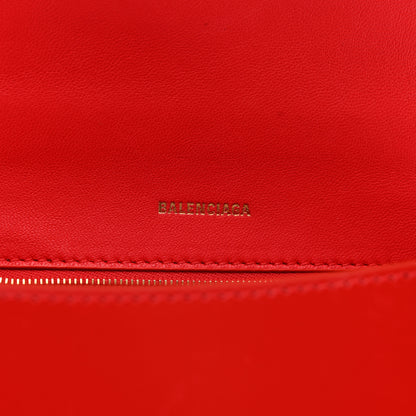 Balenciaga Shiny Box Calfskin Small Hourglass Top Handle Bag Bright Red 6 of 10