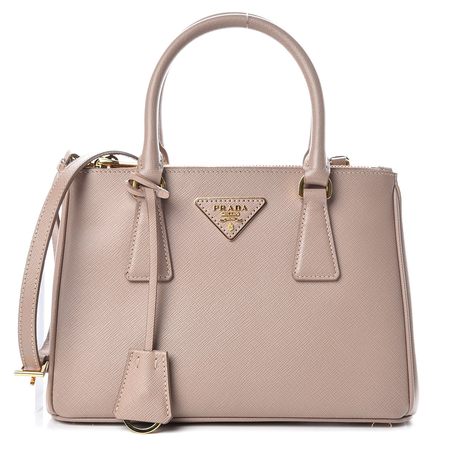 Prada Saffiano Mini Galleria Double Zip Tote Cammeo 1 of 17