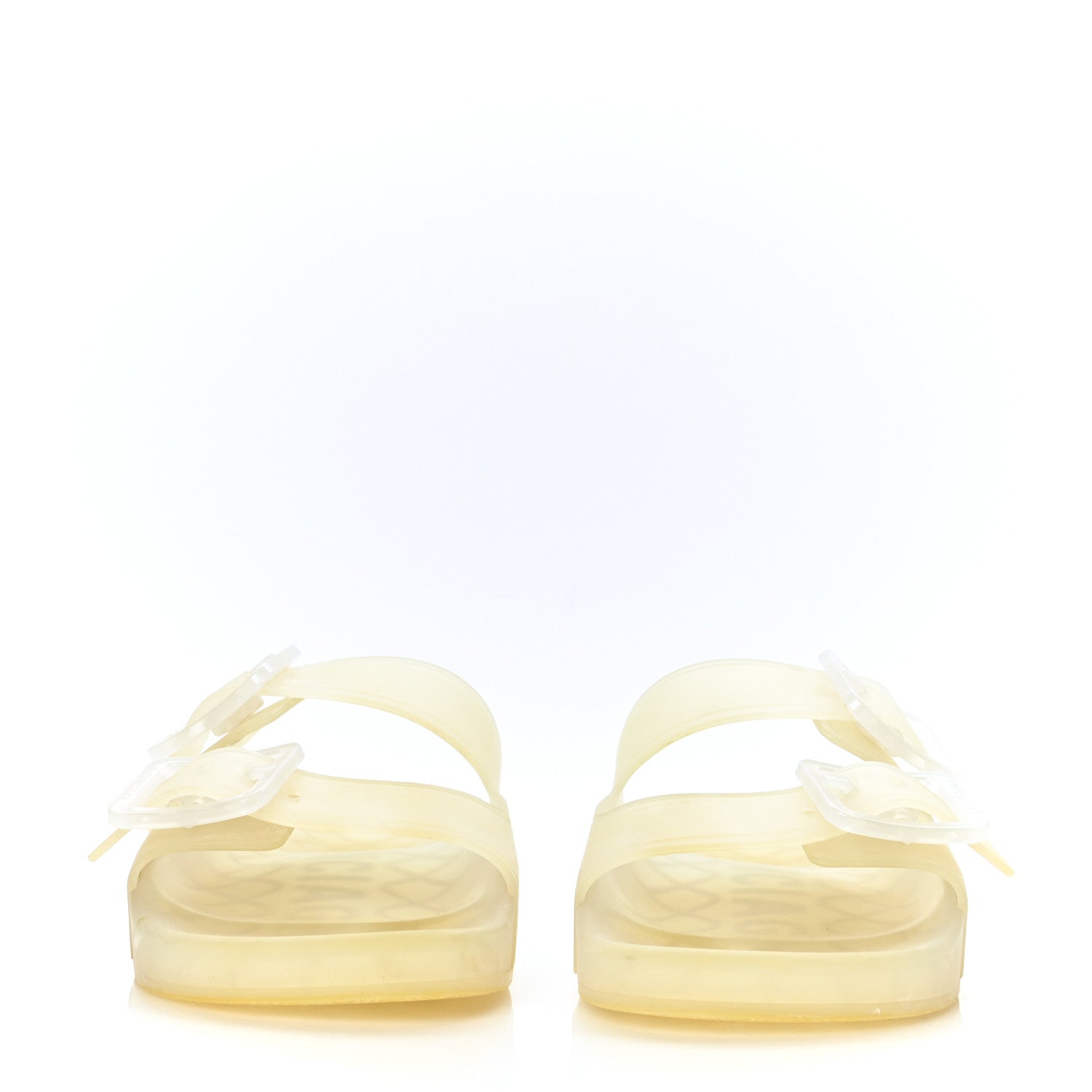 Balenciaga Technical Polyurethane Mallorca Slide Sandals 37 Transparent 2 of 6
