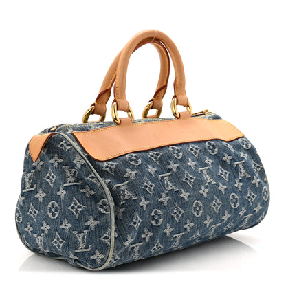 Louis Vuitton Monogram Denim Neo Speedy Blue 3 of 10