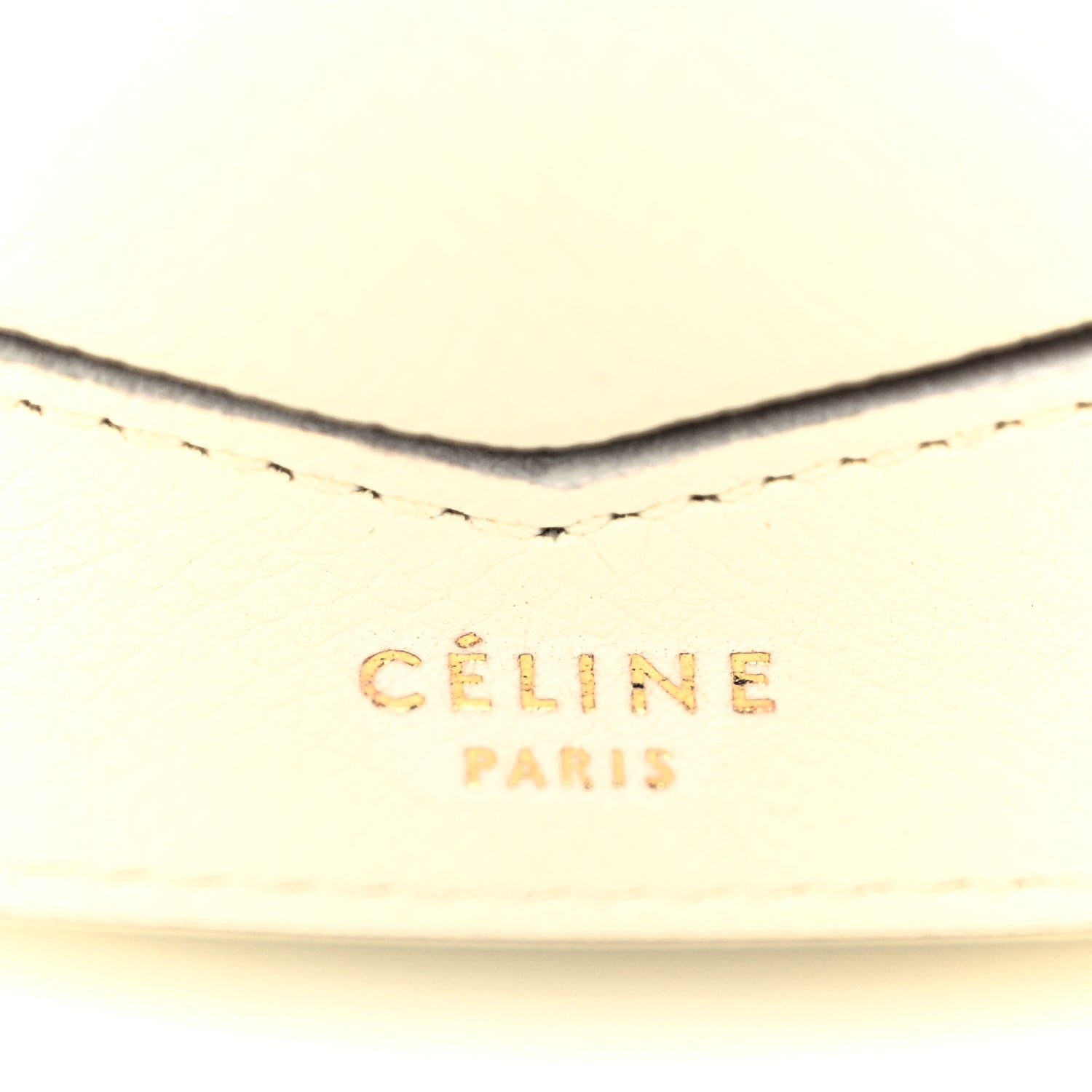 Celine Grained Calfskin Small Trotteur White 7 of 12