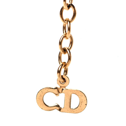 Christian Dior Metal CD Necklace Gold 4 of 5