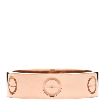 Cartier 18K Pink Gold 5.5mm LOVE Ring 55 7.25 1 of 3