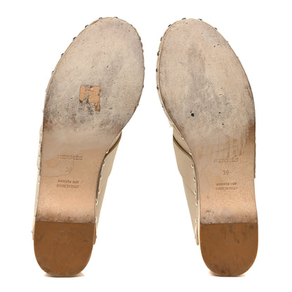 Hermes Calfskin Calya Mules 39 Hetre 5 of 14