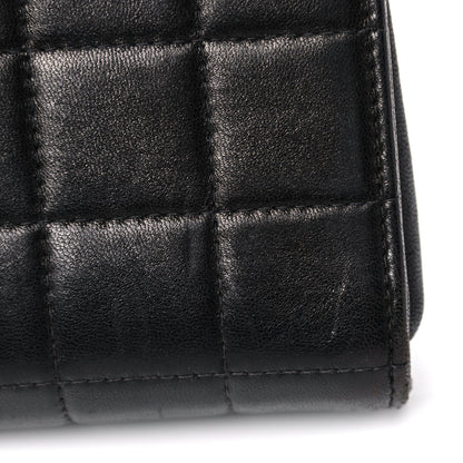 Chanel Lambskin Chocolate Bar Flap Black 15 of 25