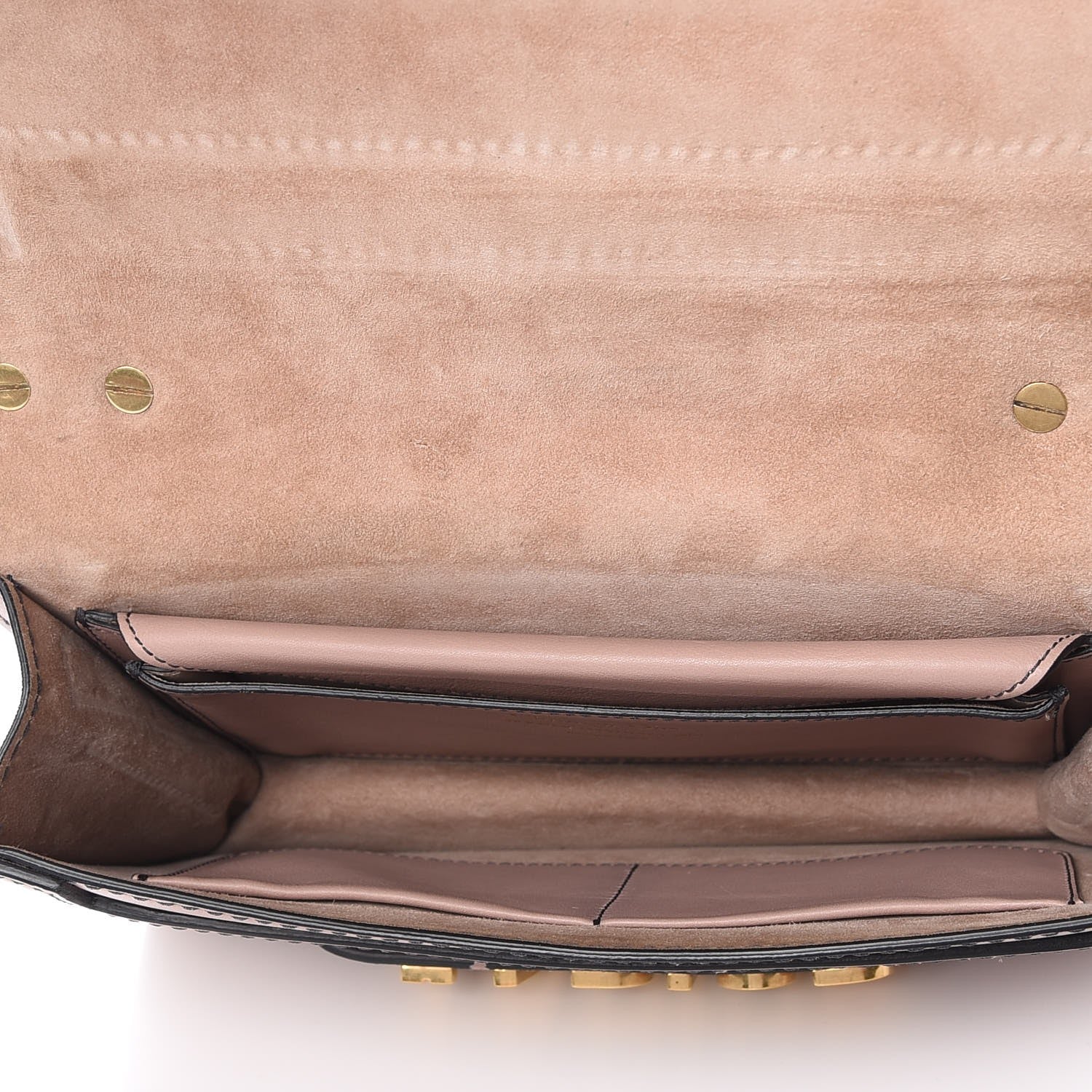 Christian Dior Calfskin Painted Studded Jardin Japonais J'Adior Chain Flap Bag Nude 9 of 12