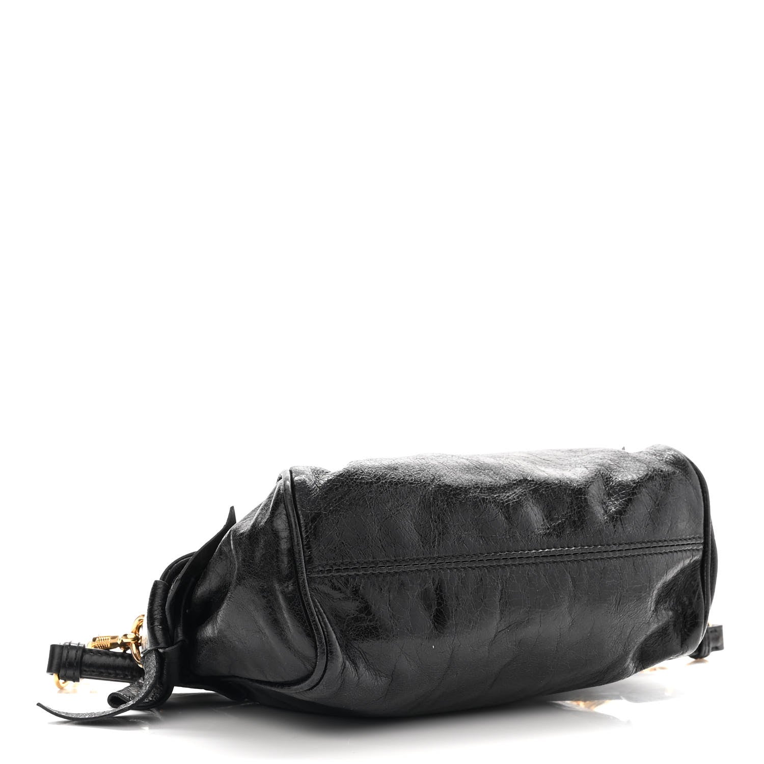 Miu Miu Vitello Lux Bow Bag Black 4 of 10