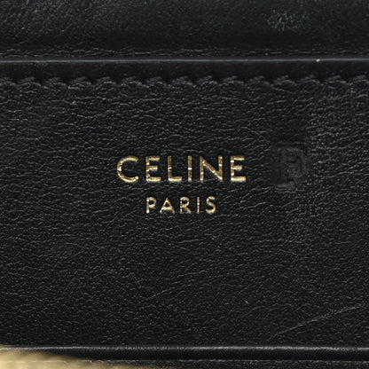 Celine Calfskin Quilted C Charm Pouch Black 5 of 7