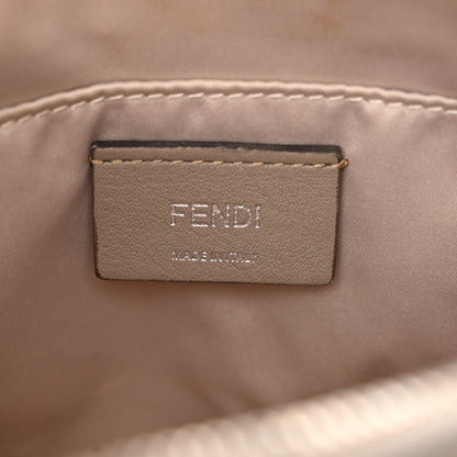 Fendi Shiny Nappa Crystal Croc Tail Mini By The Way Boston Bag Grigio Polvere 6 of 13