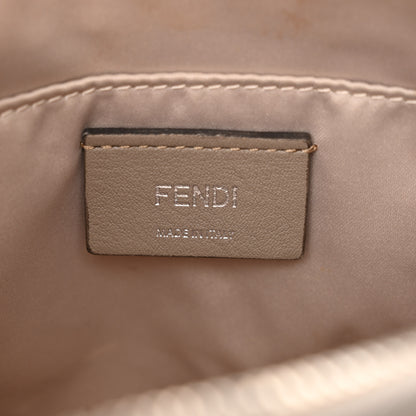 Fendi Shiny Nappa Crystal Croc Tail Mini By The Way Boston Bag Grigio Polvere 6 of 13
