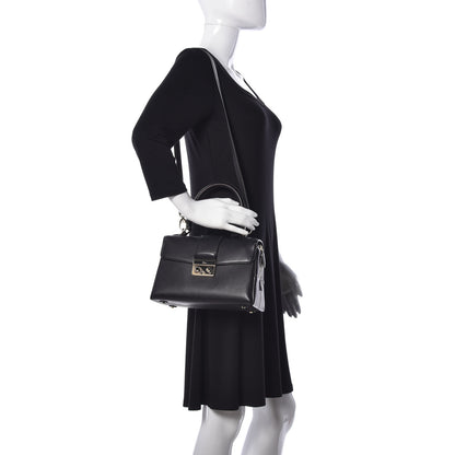 Christian Dior Calfskin Top Handle Flap Black 2 of 9