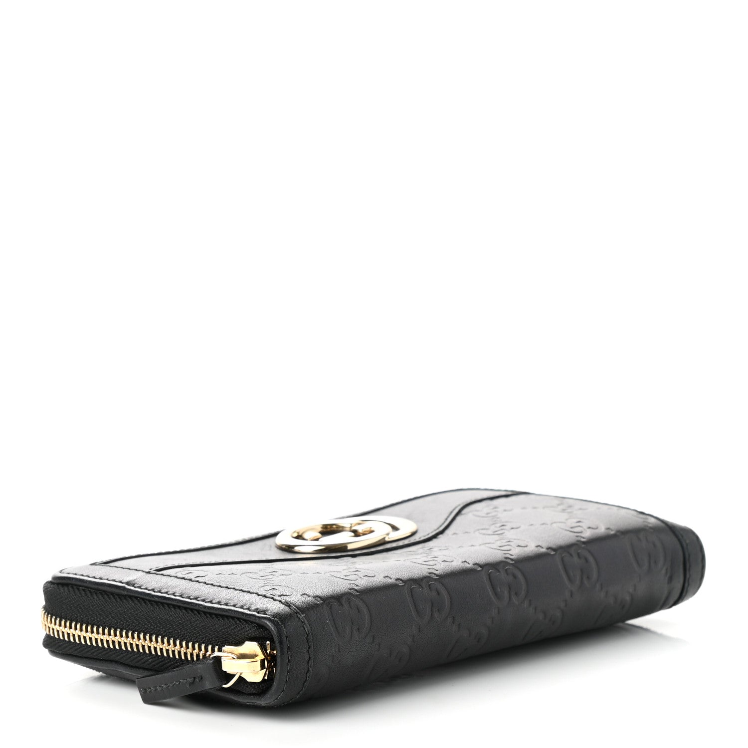 Gucci Guccissima Sukey Zip Around Wallet Black 4 of 8