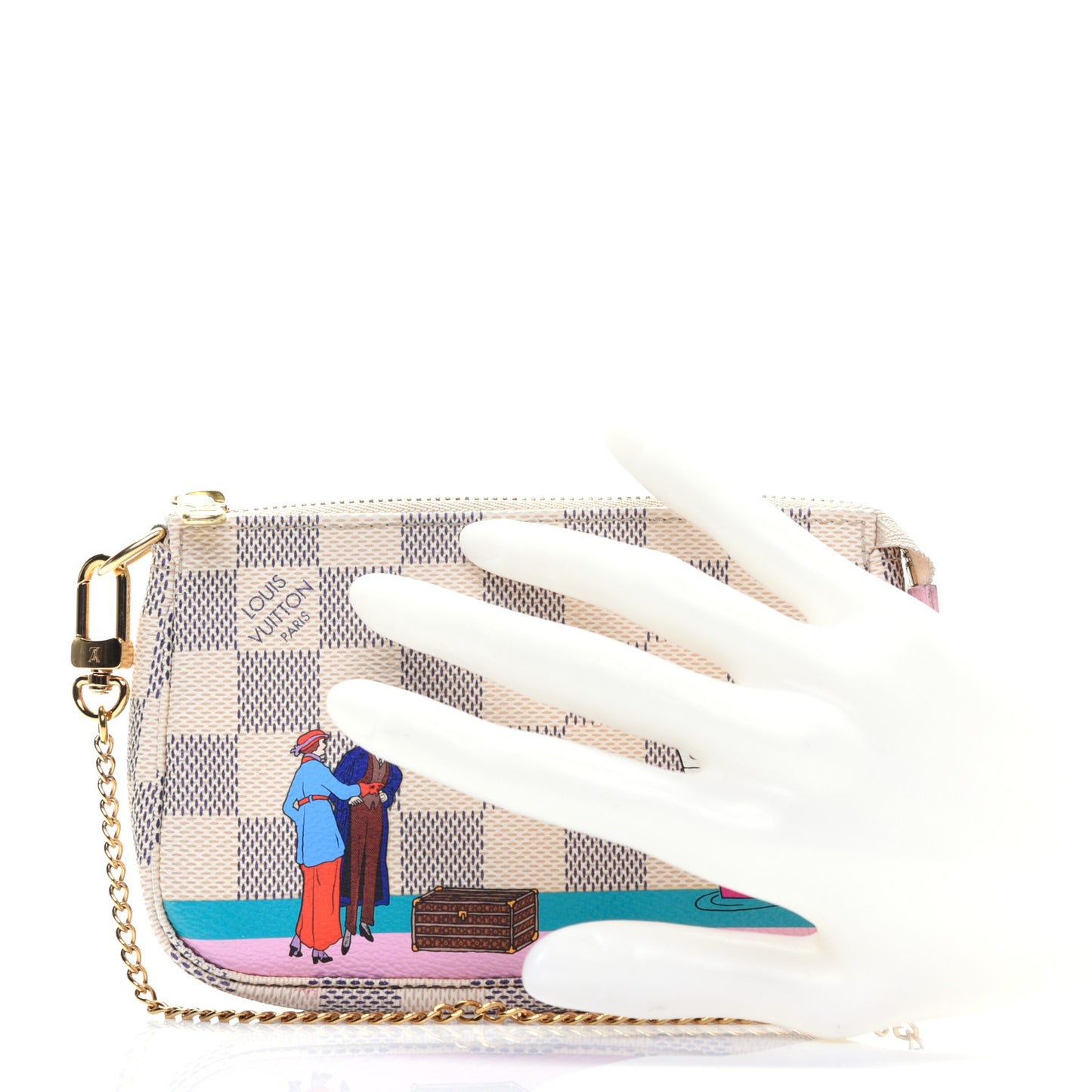 Damier Azur 2016 Christmas Animation Mini Pochette Accessories