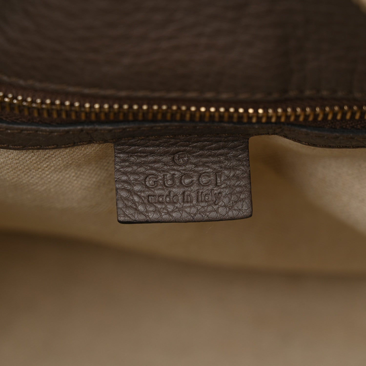 Gucci Calfskin Medium Bamboo Shopper Boston Taupe 6 of 12