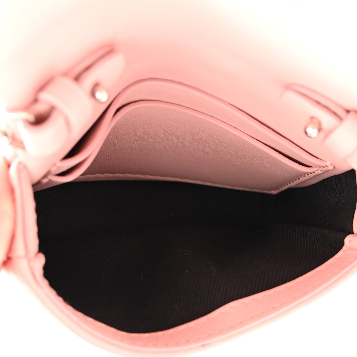 Lambskin Quilted Micro Lola Bag Blush Pink