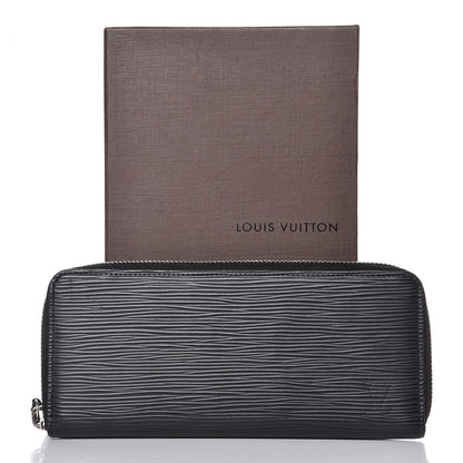 Louis Vuitton Epi Clemence Wallet Black 8 of 8