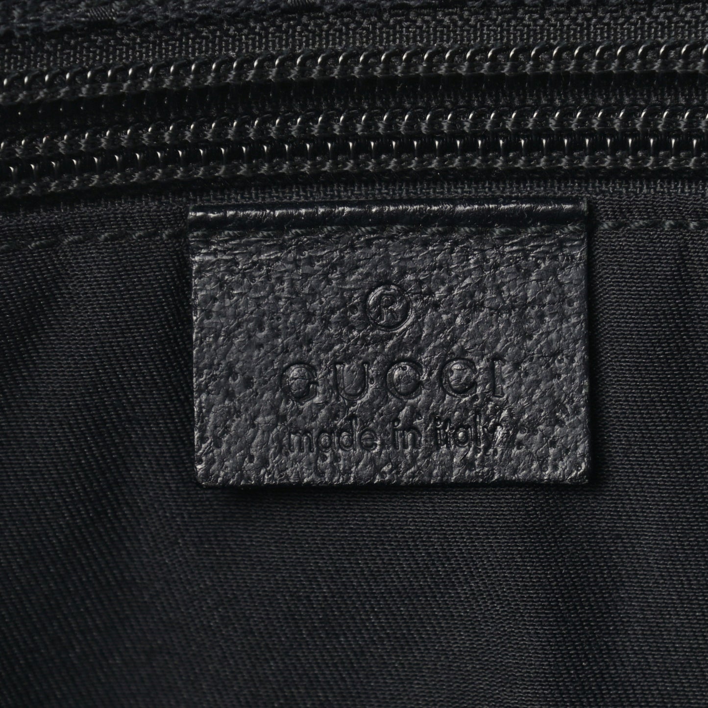 GG Monogram Large Web Handle Bucket Tote Black