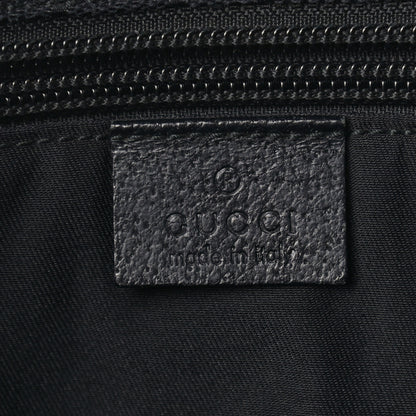 Gucci GG Monogram Large Web Handle Bucket Tote Black 7 of 11
