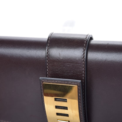 Hermes Box Medor 23 Clutch Chocolate 23 of 24
