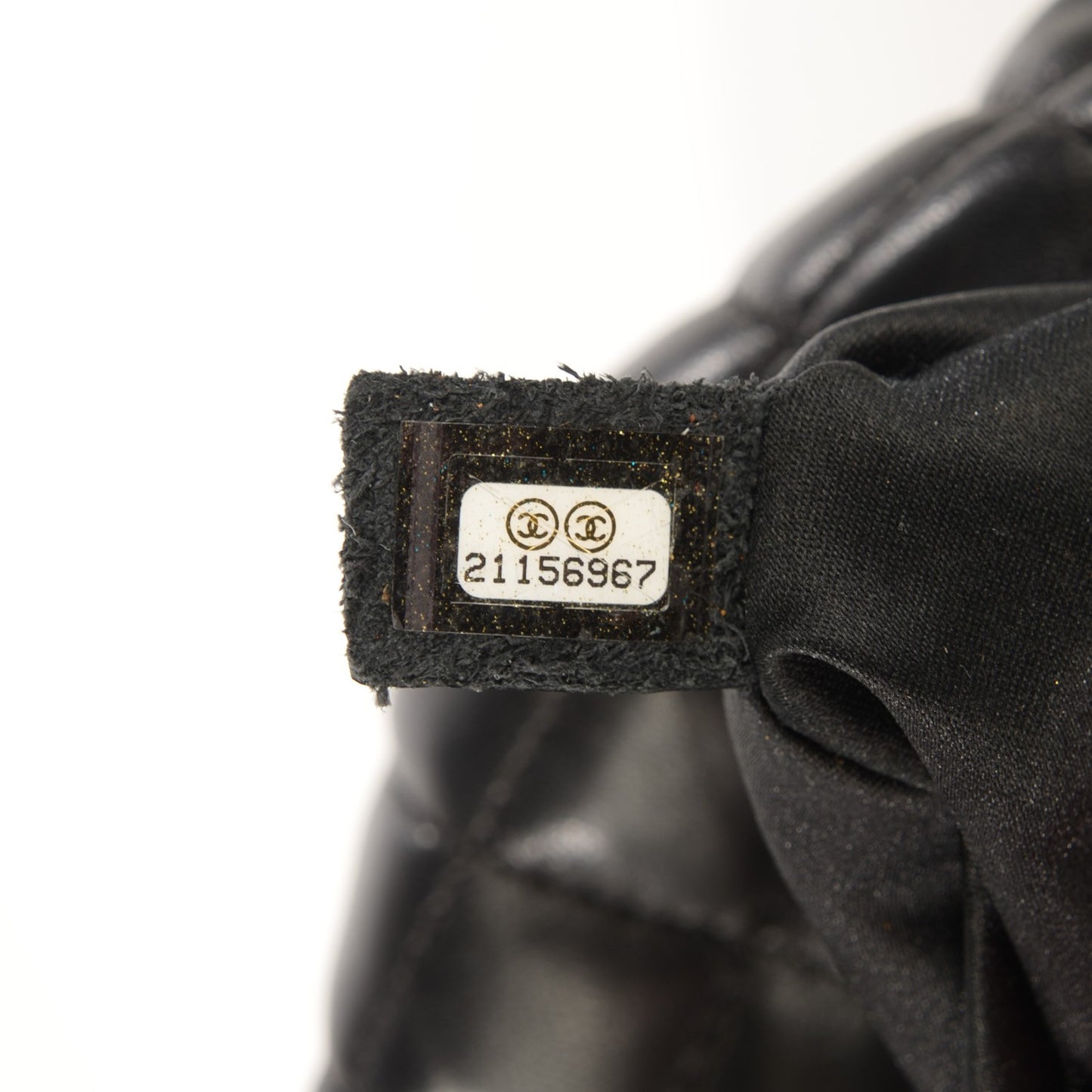 Lambskin Quilted Banane Waist Bag Fanny Pack Black