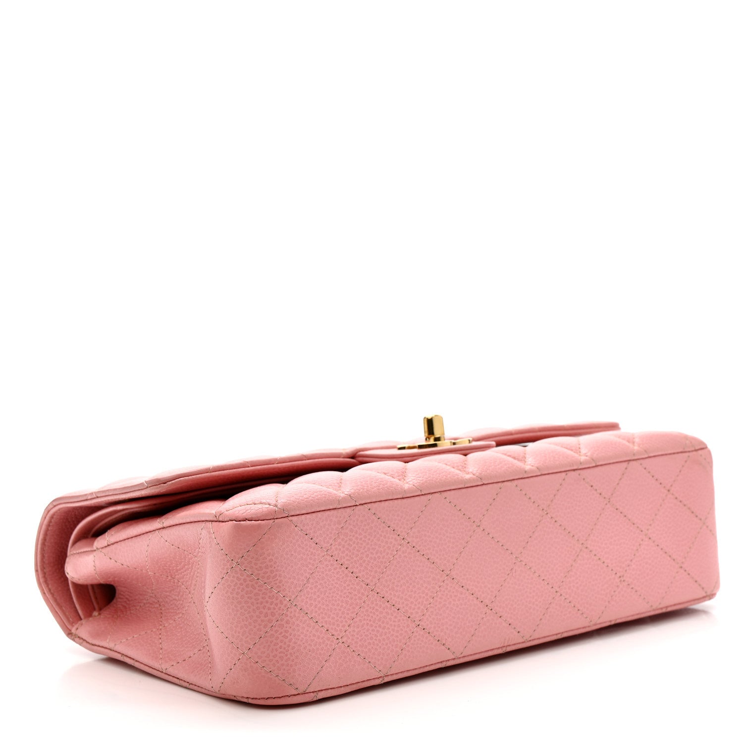 Chanel Caviar Quilted Medium Double Flap Pink 4 of 14