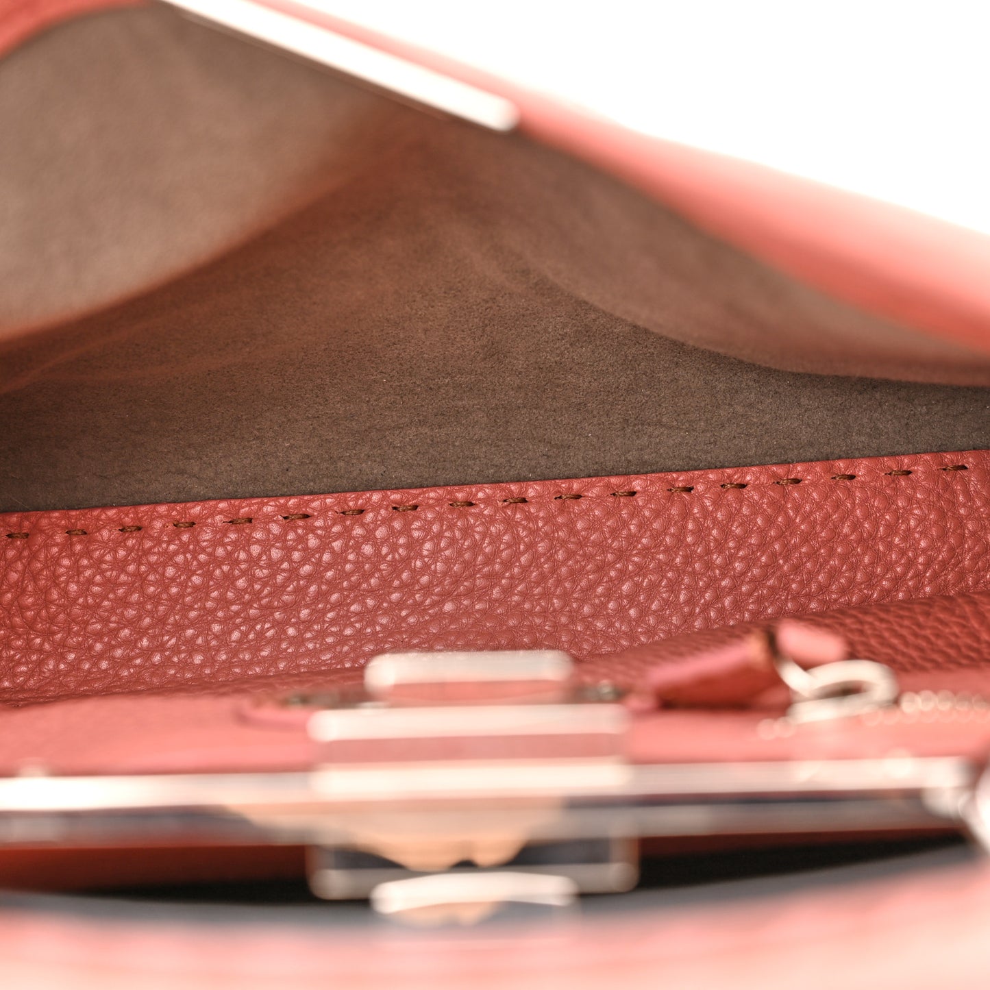 Cuoio Romano Selleria Elaphe Lace Up Medium Peekaboo Iconic Satchel Make Up Taupe