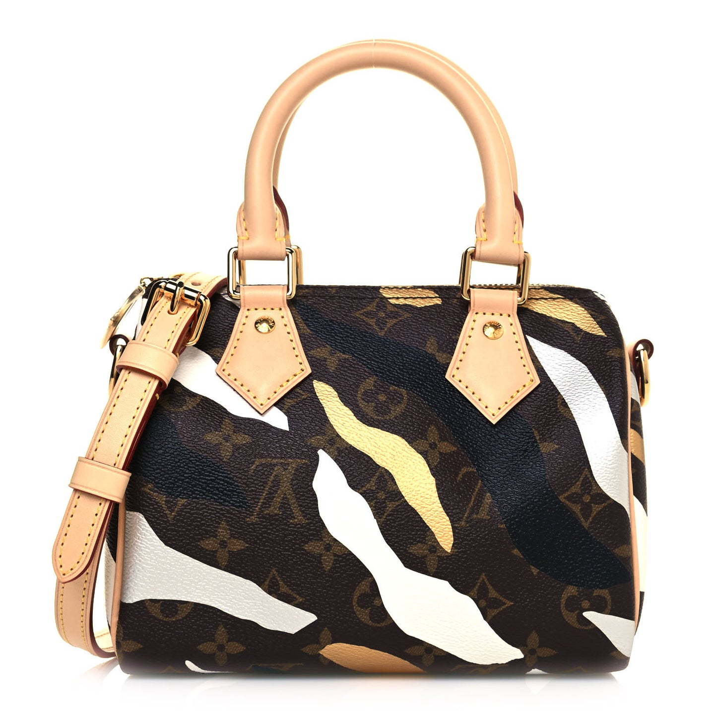 X LOL Monogram Speedy BB Gold Silver