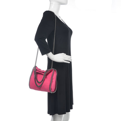 Stella McCartney Shaggy Deer Mini Falabella Fold Over Tote Hot Pink 2 of 7