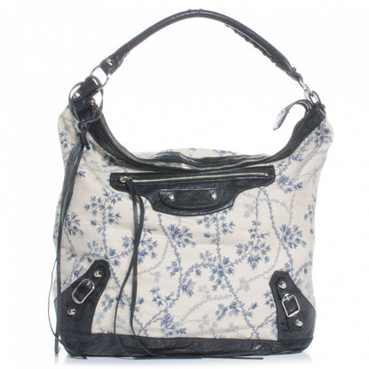 Balenciaga Chevre Toile De Jouy Floral Day Tote 1 of 7