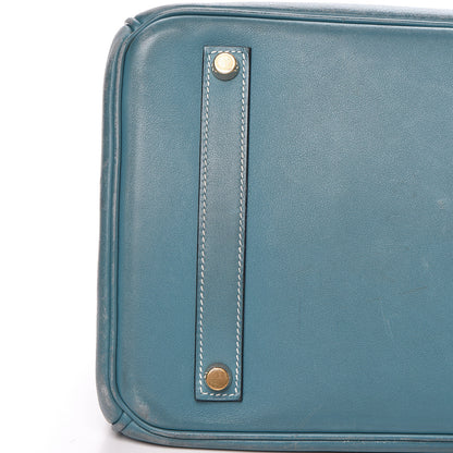 Hermes Swift Birkin 35 Blue Jean 53 of 55